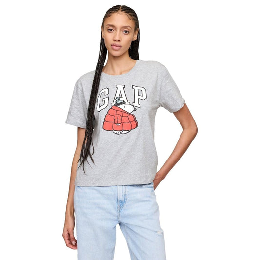 GAP Women's Slim Fit Solid Short Sleeves Round Neck T-Shirt