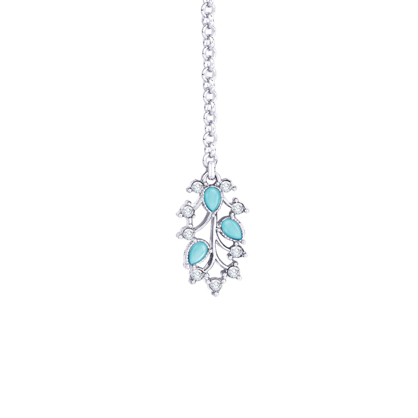 Atasi International American Diamond AD with Colorful Crystal Necklace Jewellery Set for Women/Girls | Perfect for Weddings, Parties & Festive Occasions