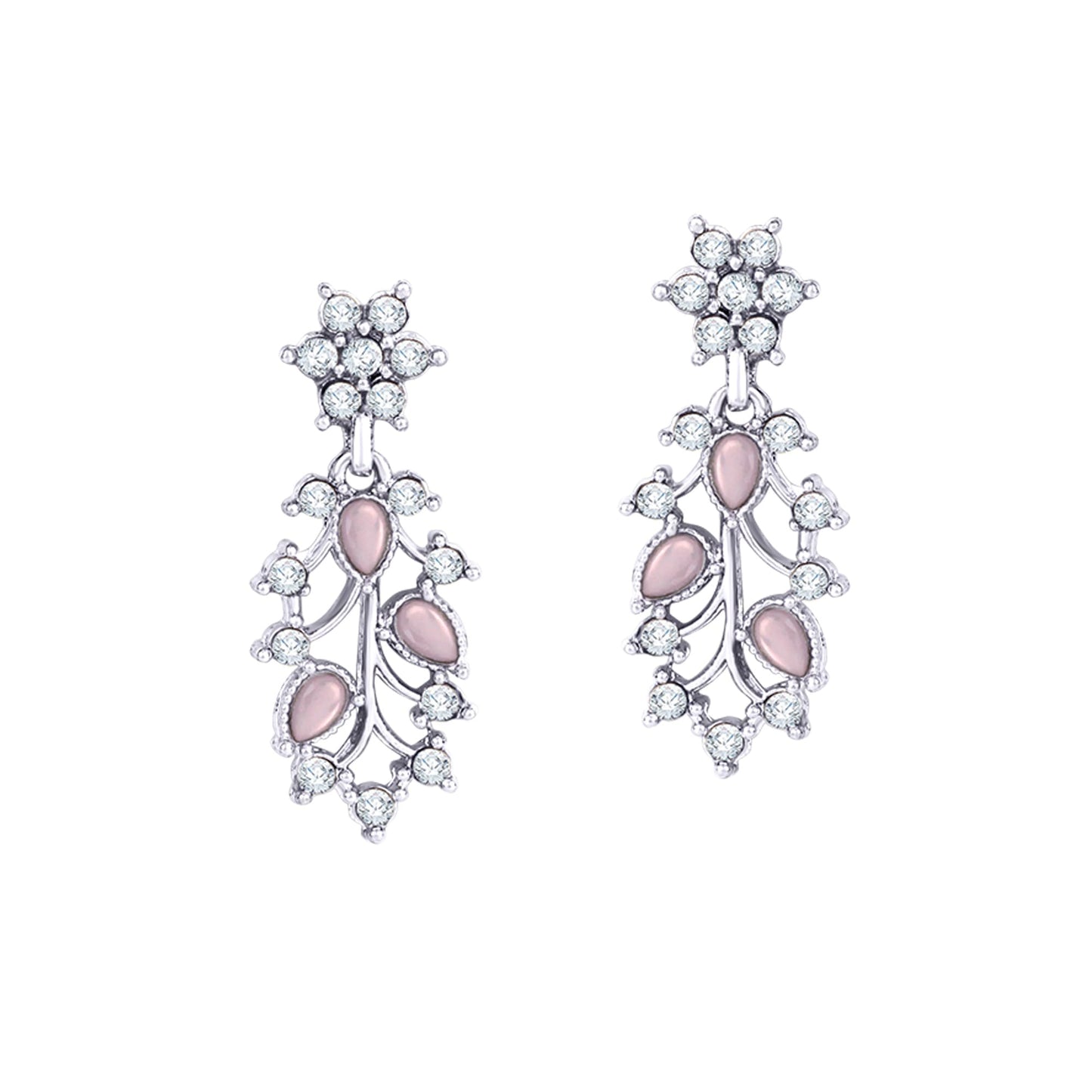 Atasi International American Diamond AD with Colorful Crystal Necklace Jewellery Set for Women/Girls | Perfect for Weddings, Parties & Festive Occasions