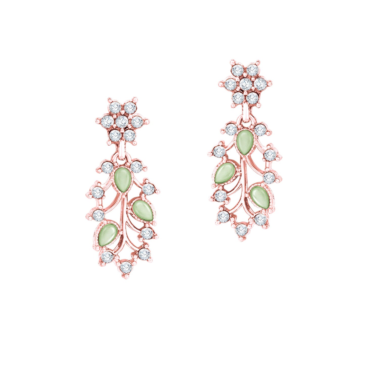 Atasi International American Diamond AD with Colorful Crystal Necklace Jewellery Set for Women/Girls | Perfect for Weddings, Parties & Festive Occasions