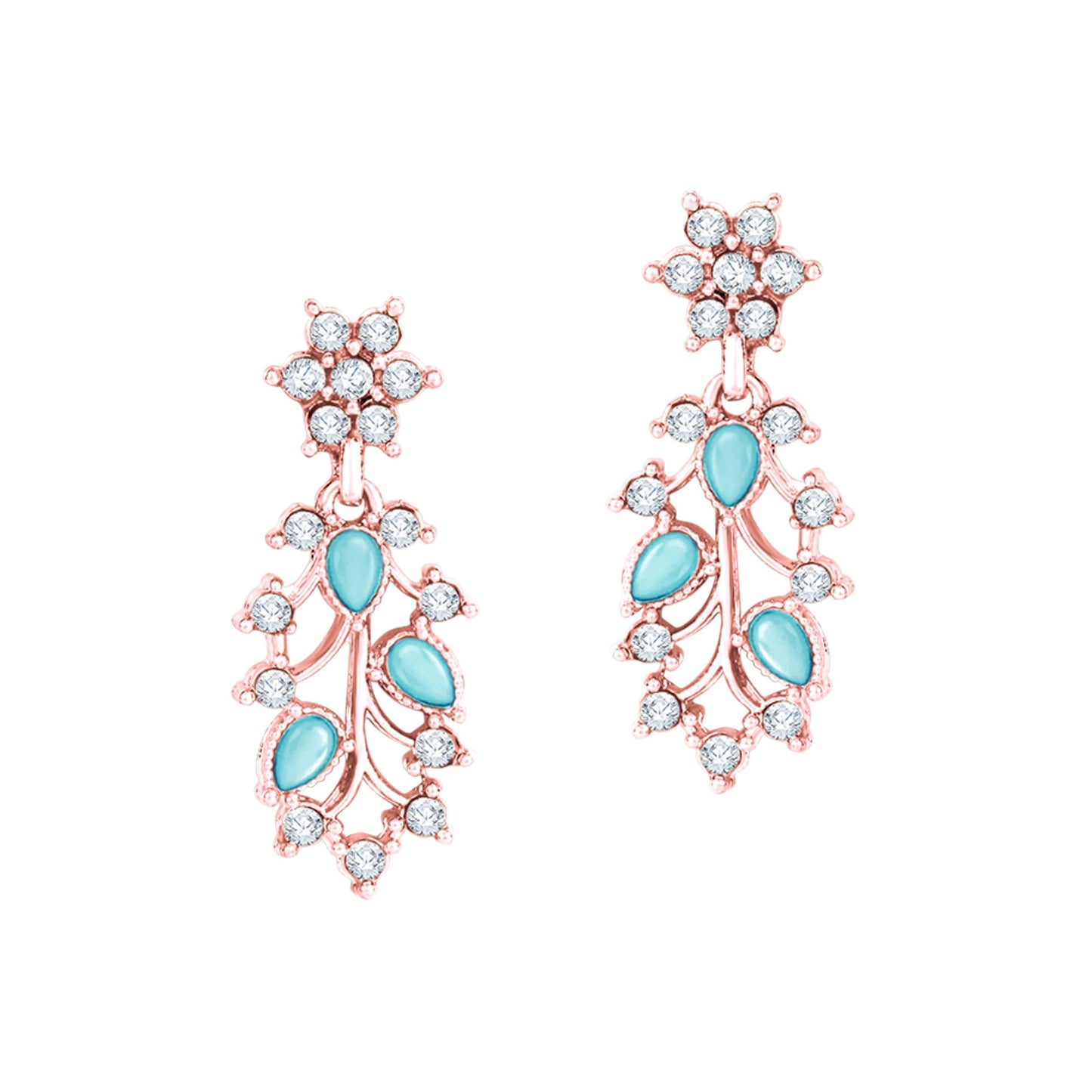 Atasi International American Diamond AD with Colorful Crystal Necklace Jewellery Set for Women/Girls | Perfect for Weddings, Parties & Festive Occasions