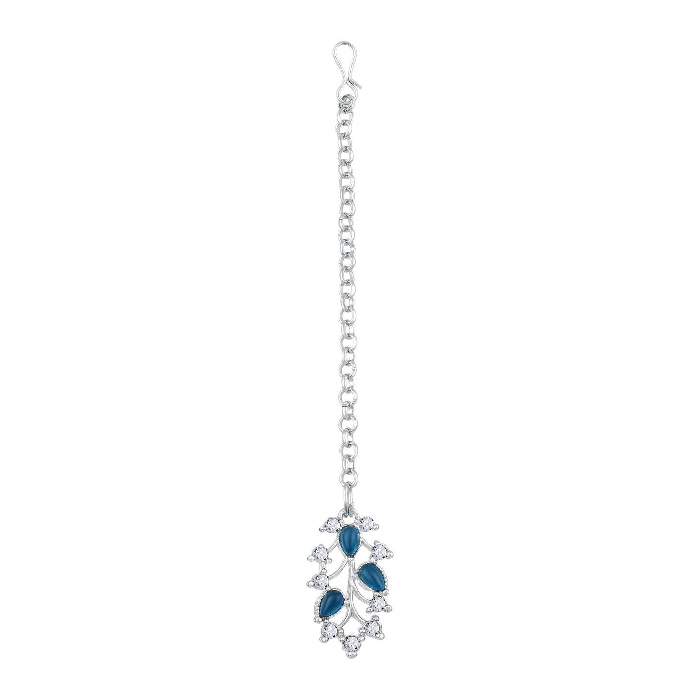 Atasi International American Diamond AD with Colorful Crystal Necklace Jewellery Set for Women/Girls | Perfect for Weddings, Parties & Festive Occasions