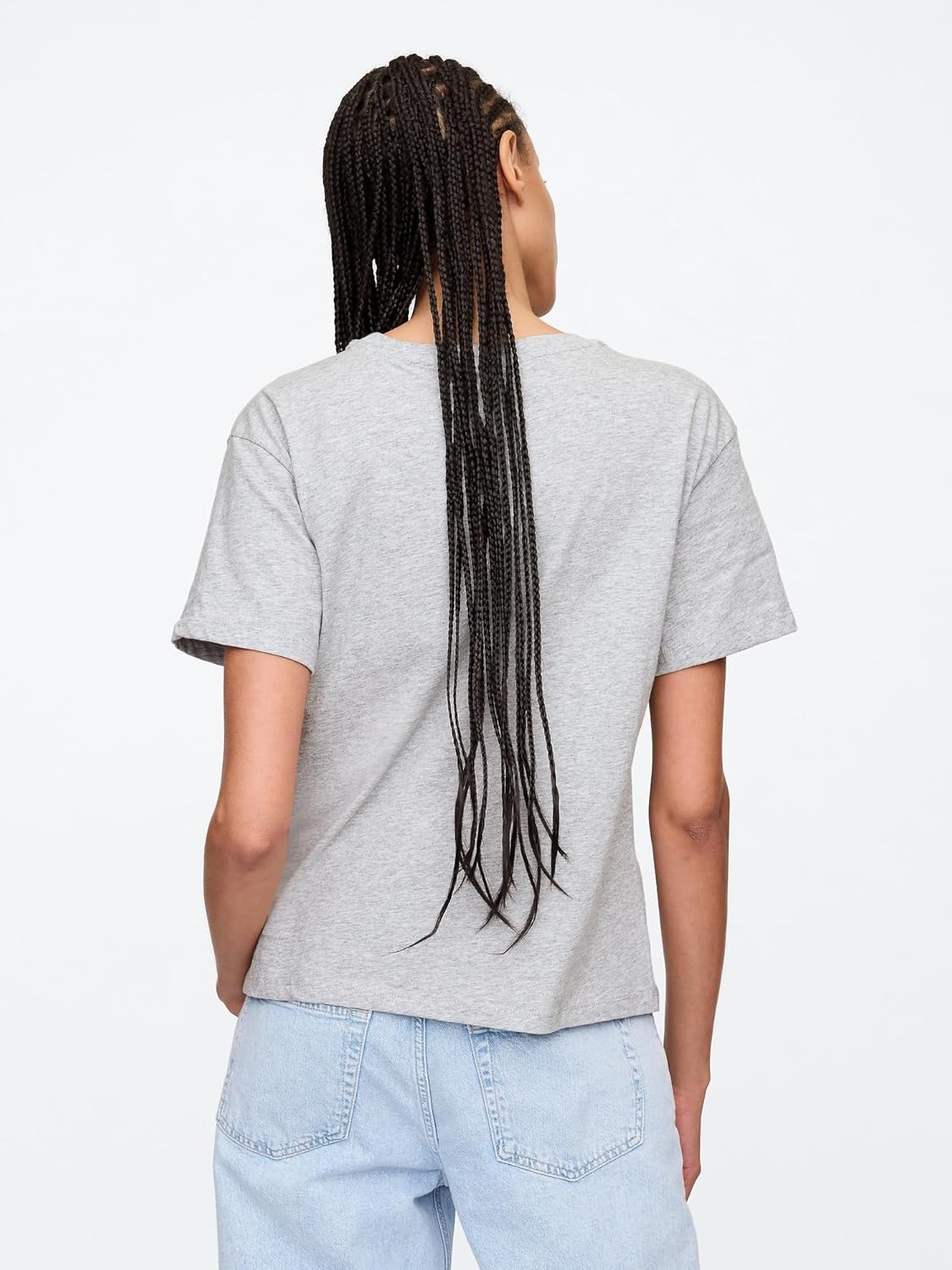 GAP Women's Slim Fit Solid Short Sleeves Round Neck T-Shirt
