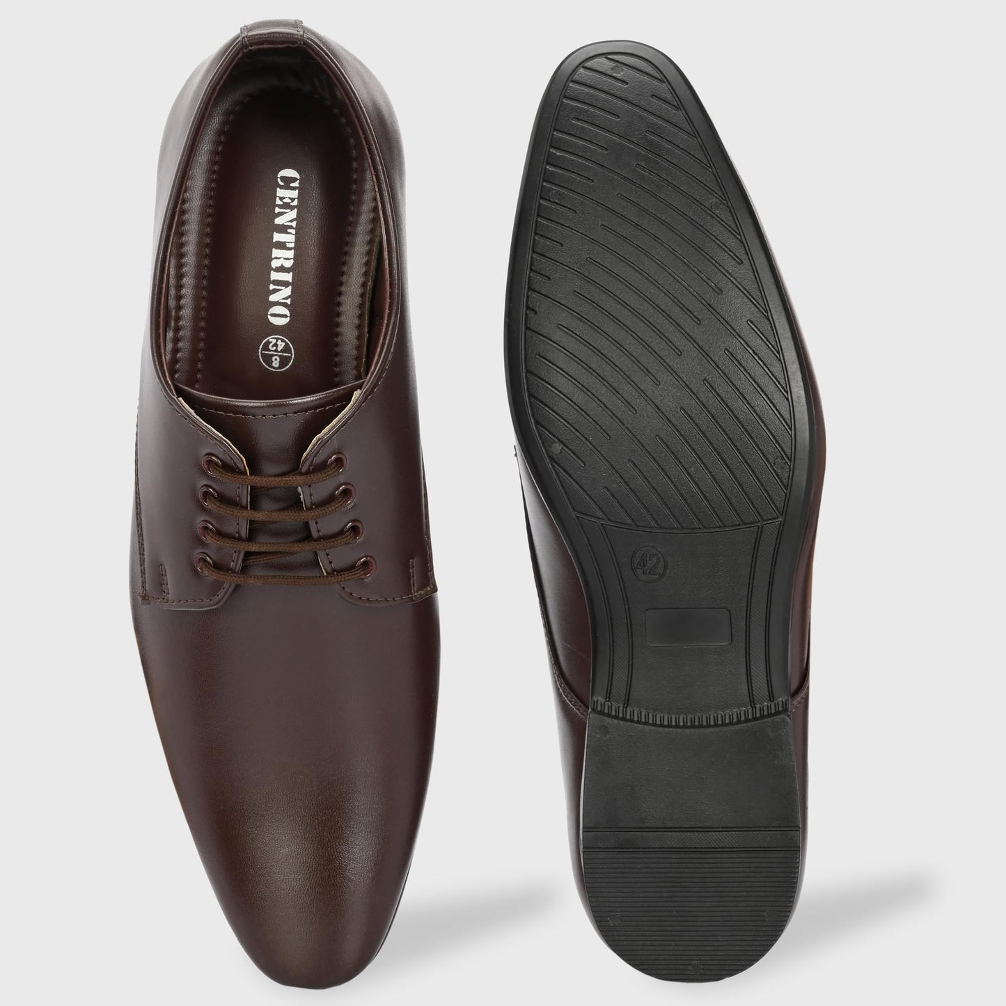 Centrino Formal Shoe for Men | Lace-Up Derby for Business & Casual Wear | Stylish Design with Comfortable Fit Craftsmanship for All-Day Support (64055)
