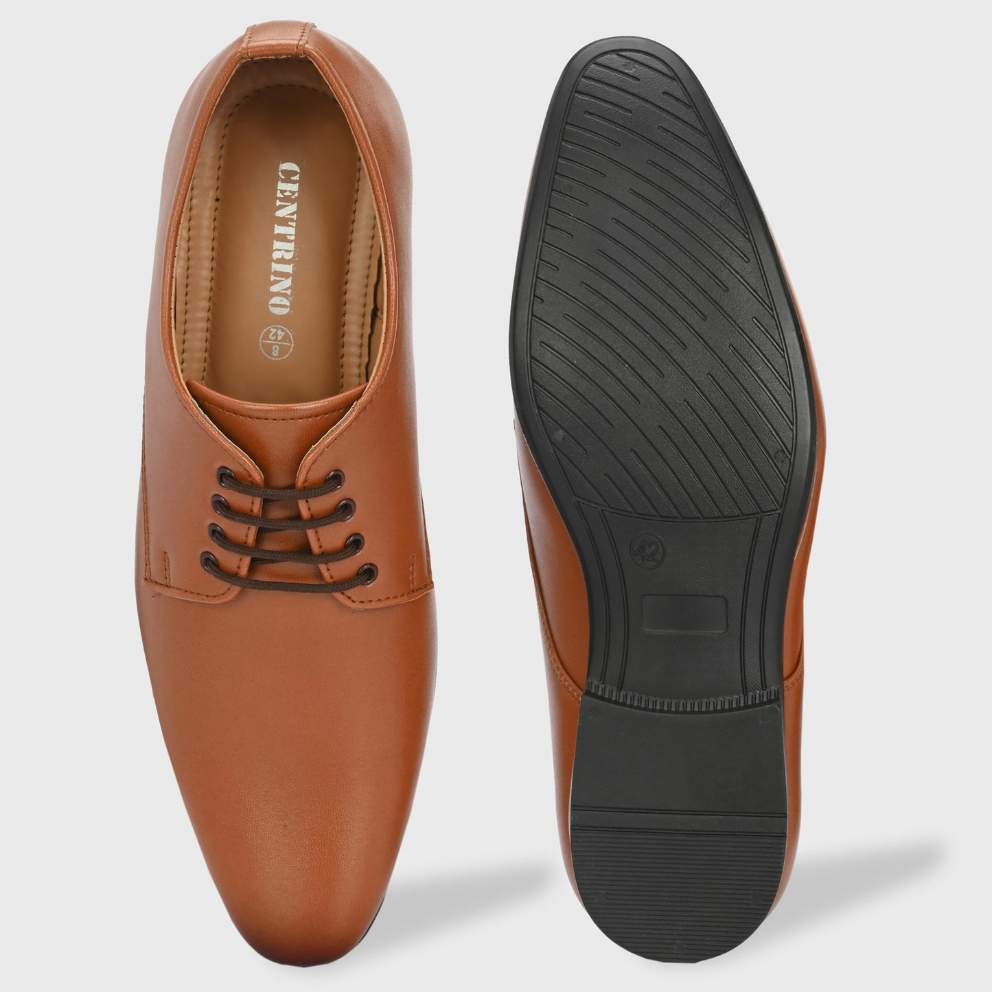 Centrino Formal Shoe for Men | Lace-Up Derby for Business & Casual Wear | Stylish Design with Comfortable Fit Craftsmanship for All-Day Support (64055)
