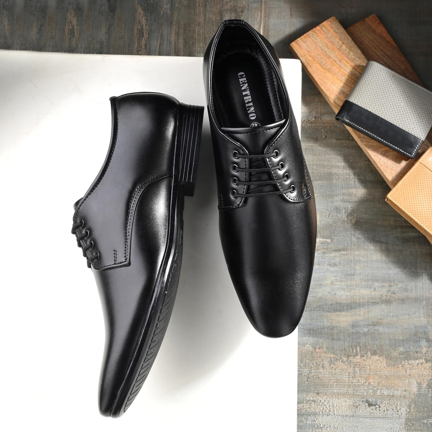 Centrino Formal Shoe for Men | Lace-Up Derby for Business & Casual Wear | Stylish Design with Comfortable Fit Craftsmanship for All-Day Support (64055)