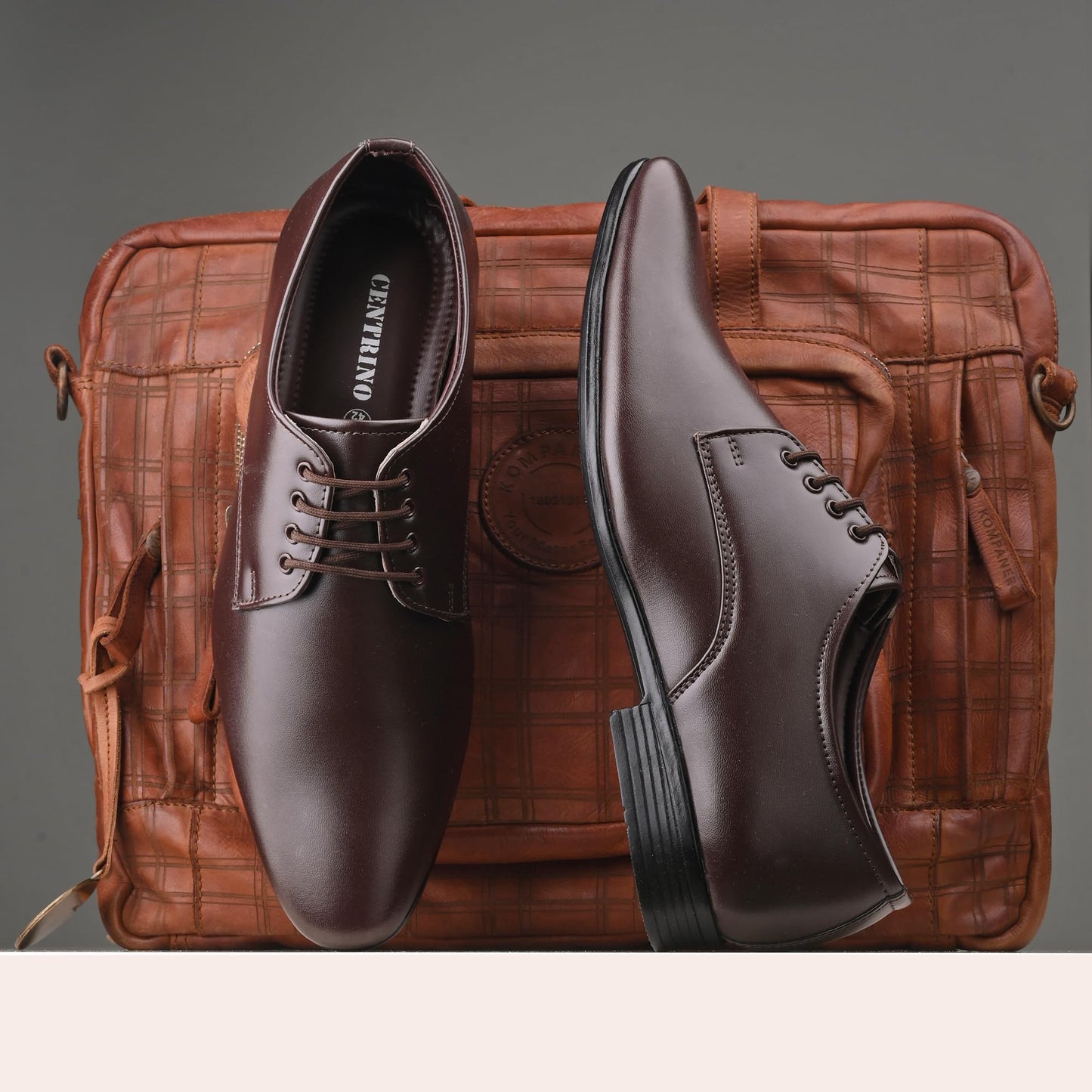 Centrino Formal Shoe for Men | Lace-Up Derby for Business & Casual Wear | Stylish Design with Comfortable Fit Craftsmanship for All-Day Support (64055)