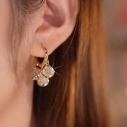 COZY crystal hoop earing